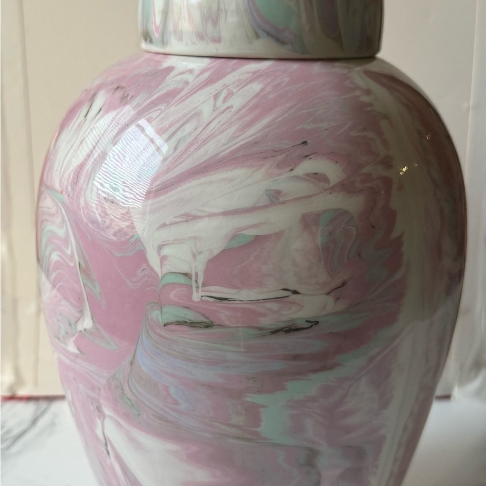 Marble Swirl Ceramic Vase